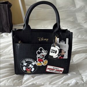 Disney Black Satchel with Mickey Mouse Accents